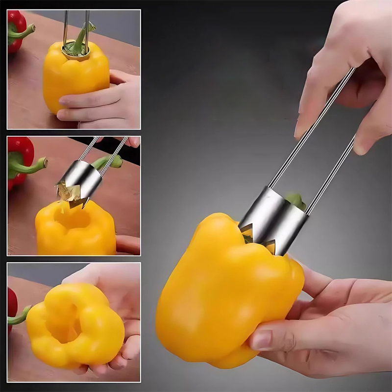 Stainless Steel Fruit Core Rem - Vegetable Kitchen Gadgets recension och pris