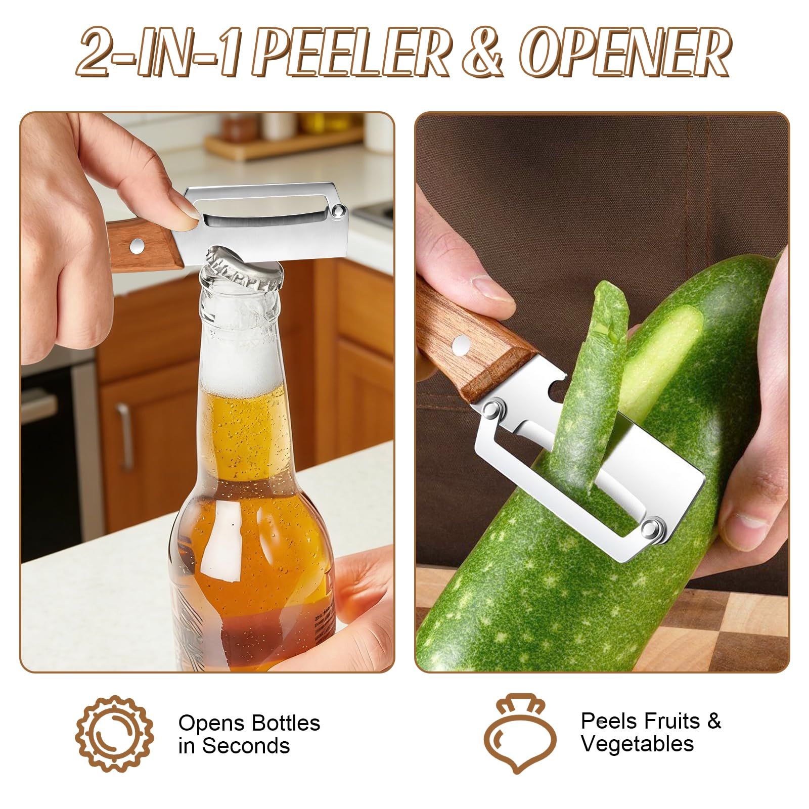 3-in-1 Vegetable Peeler with W - Vegetable Kitchen Gadgets recension och pris