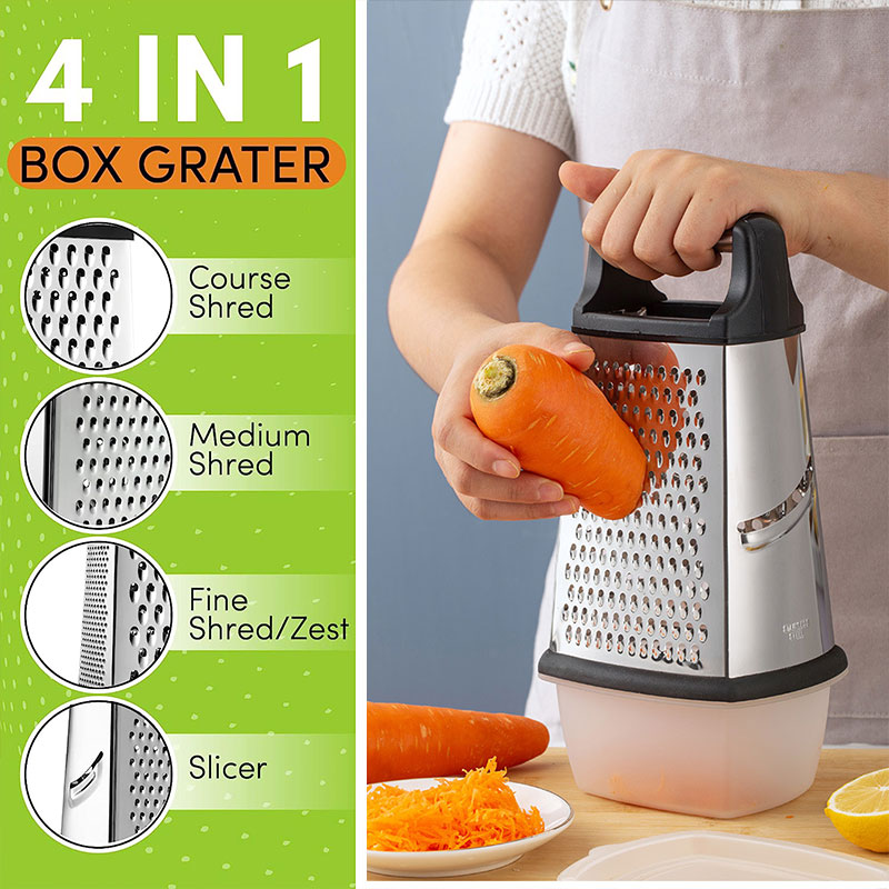 Stainless Steel Box Cheese Gra - Cheese Grater Box recension och pris