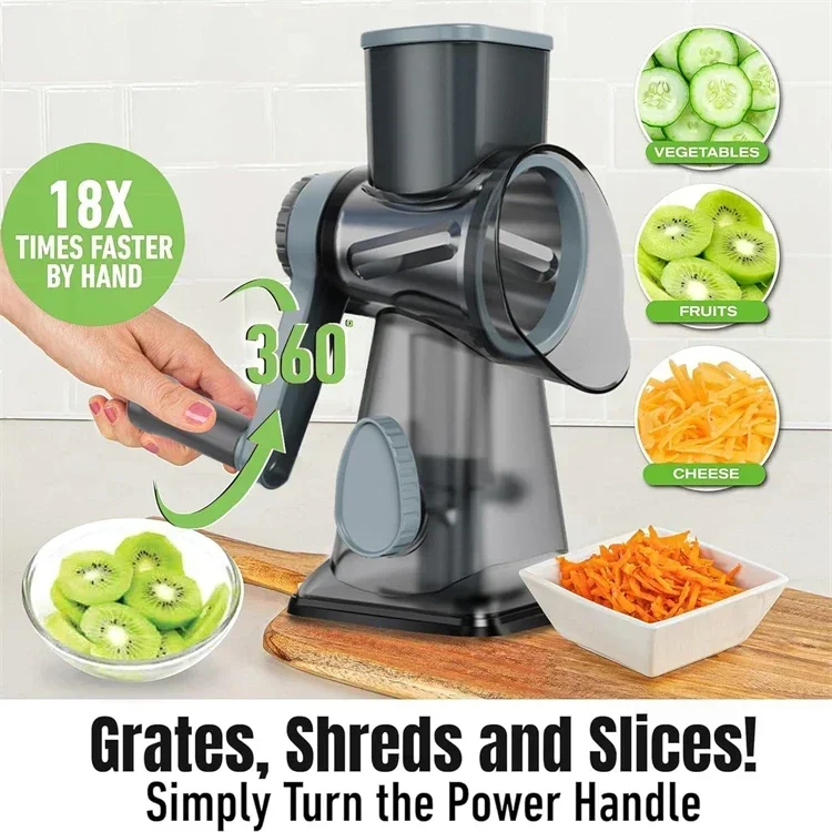 2025 3-in-1 Rotary Cheese Grat - Cheese Grater Box recension och pris
