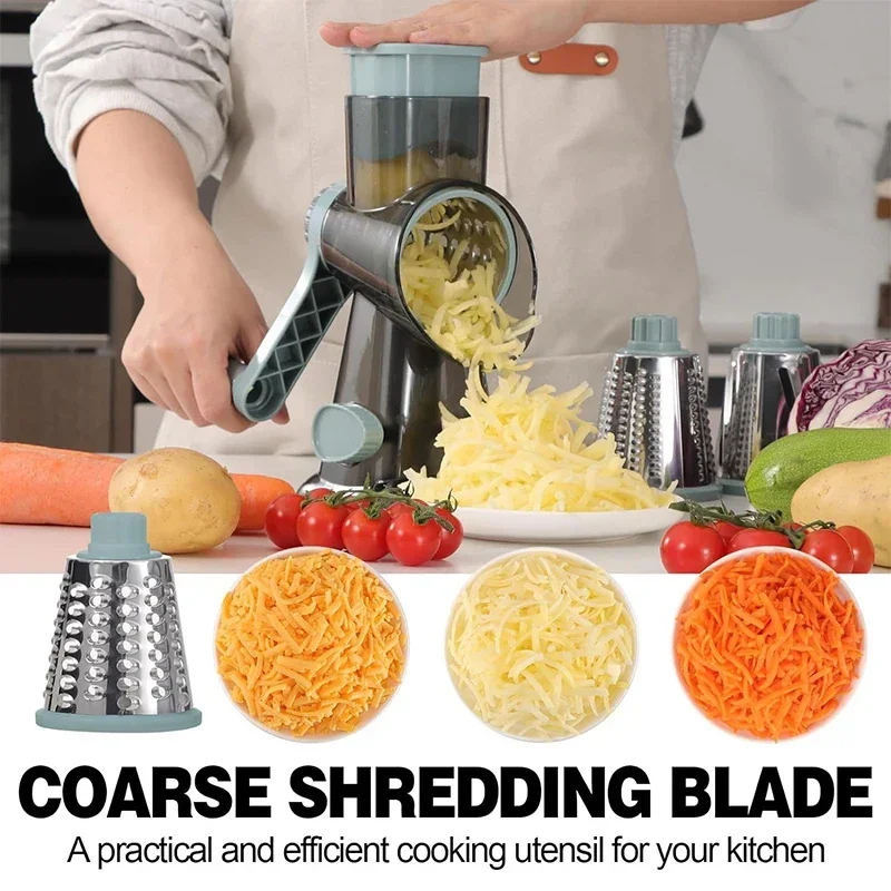 2025 3-in-1 Rotary Cheese Grat - Cheese Grater Box recension och pris