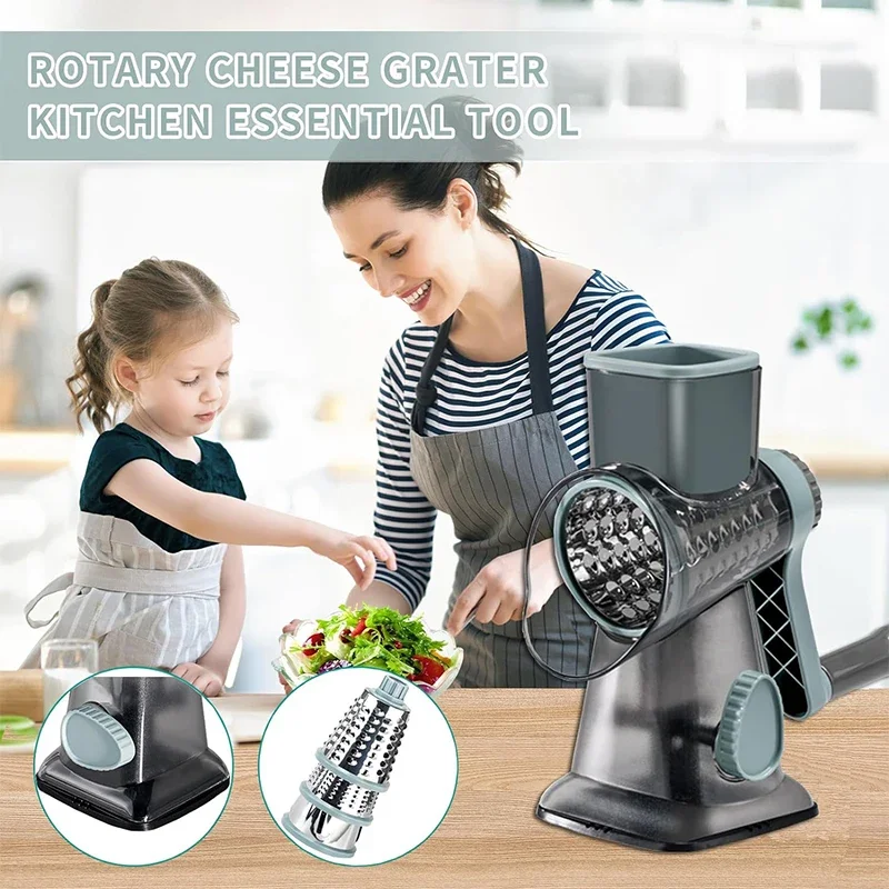 2025 3-in-1 Rotary Cheese Grat - Cheese Grater Box recension och pris