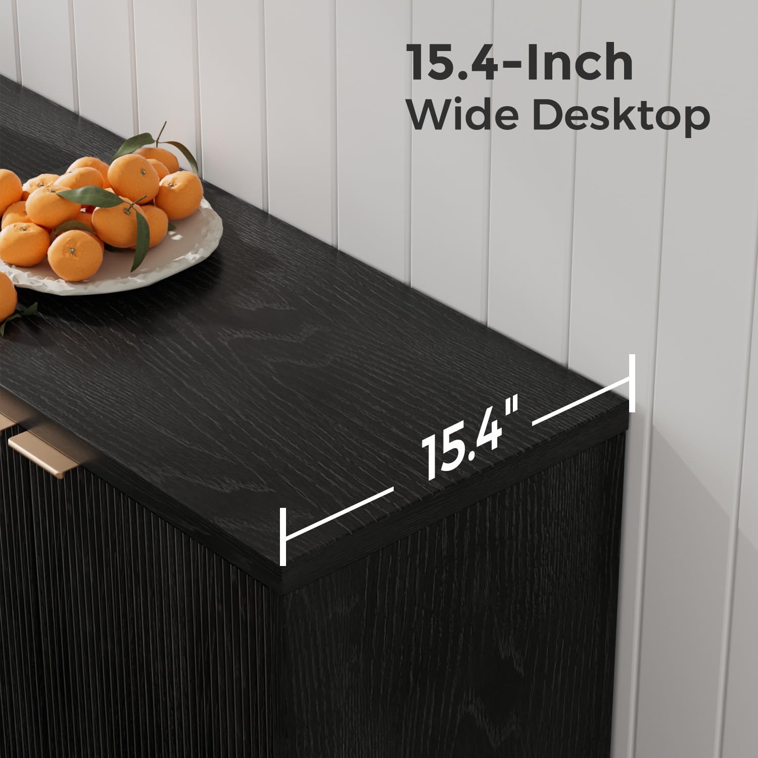 Fluted Buffet Cabinet With Sto - Kitchen Gadgets Organizer recension och pris