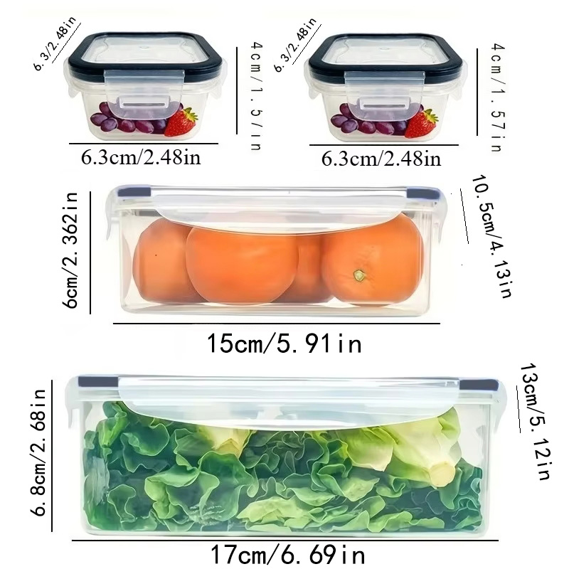 8Pcs Set Includes 4 Containers - Kitchen Gadgets Organizer recension och pris