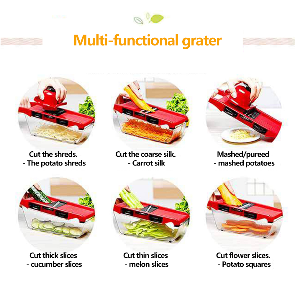 Vegetable Cutter with Steel Bl - Cheese Grater Box recension och pris